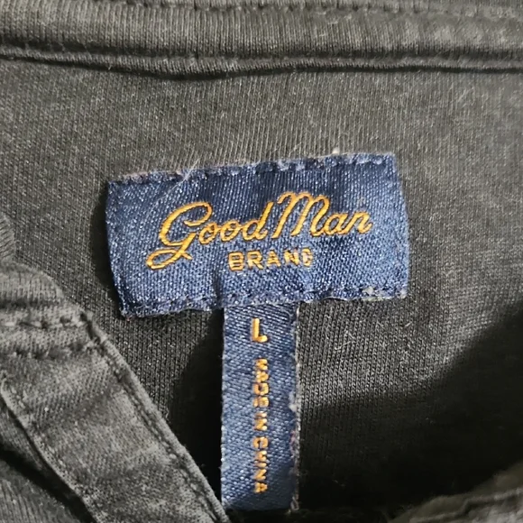 Good Man T-Shirt Black Short Sleeve Mens Large Work, Gorpcore - Picture 2 of 9